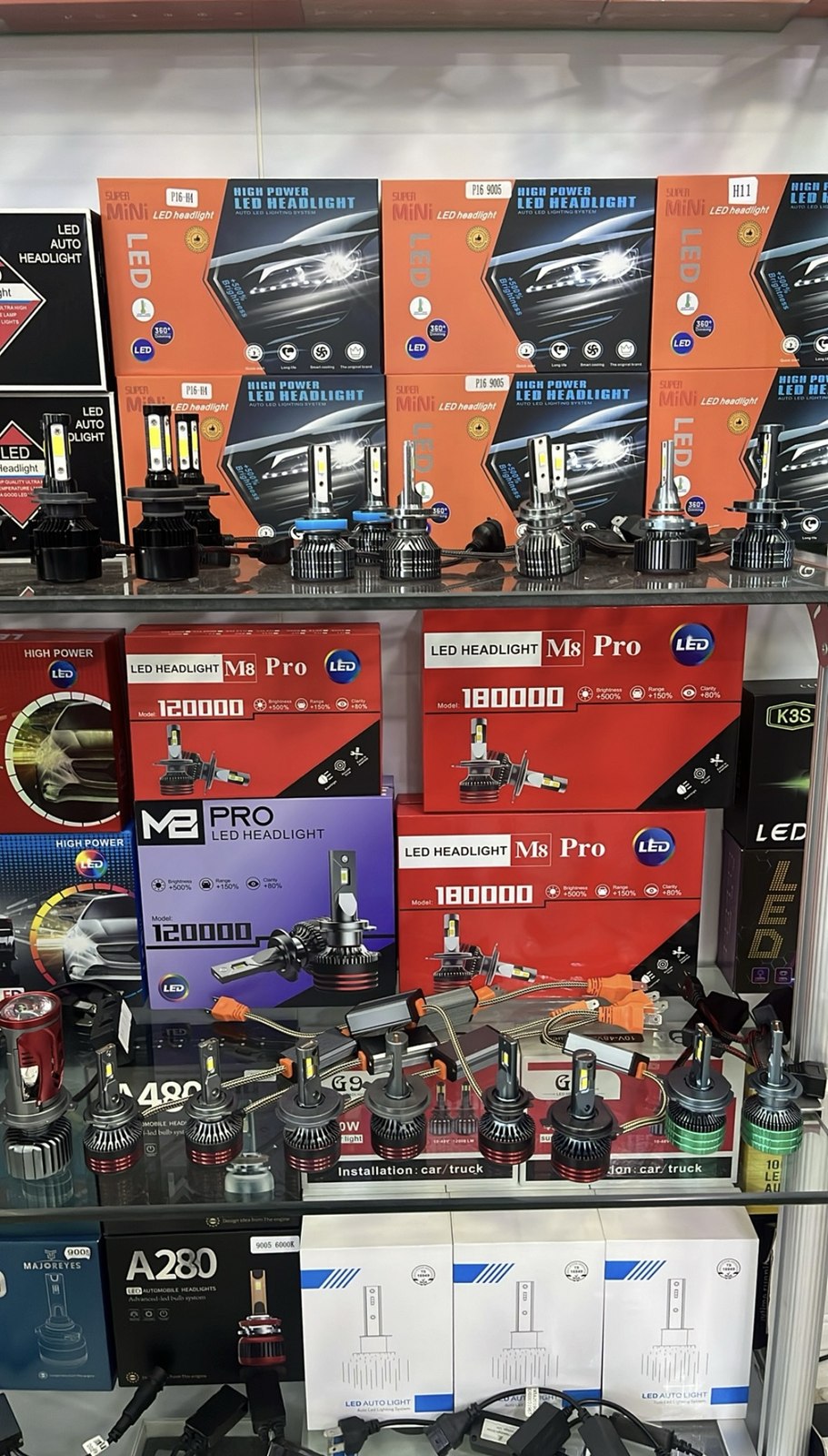 LED headlight bulbs and auto lighting systems in stock at Makanga Auto Centre